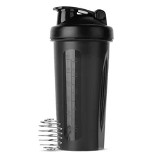 1pc 600ml Protein Shaker Bottle with Whisk Ball Portable Fitness Gym Sports Cup