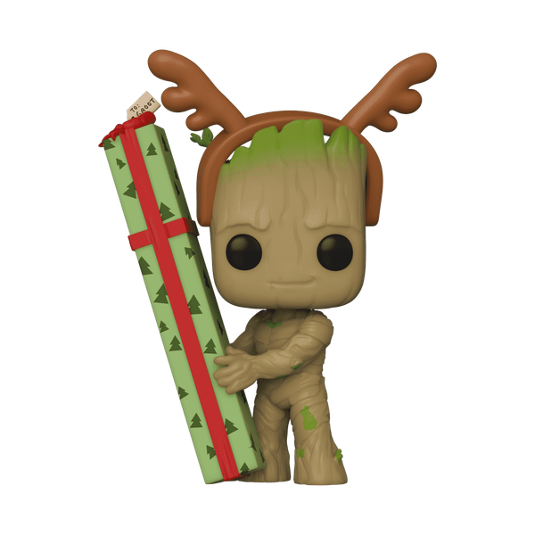 Funko Pop! Marvel Guardians Holiday Special Groot #1105 Vinyl Figur-image