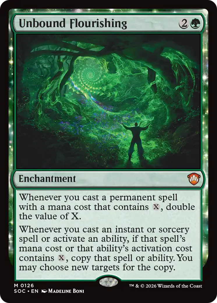 mtg cards like unbound flourishing [1331] [Borderless] [Calling All Hydra] [Secret Lair Drop] [Foil]  Face to Face Games You may choose new targets for the copy. Similar cards to Unbound Flourishing