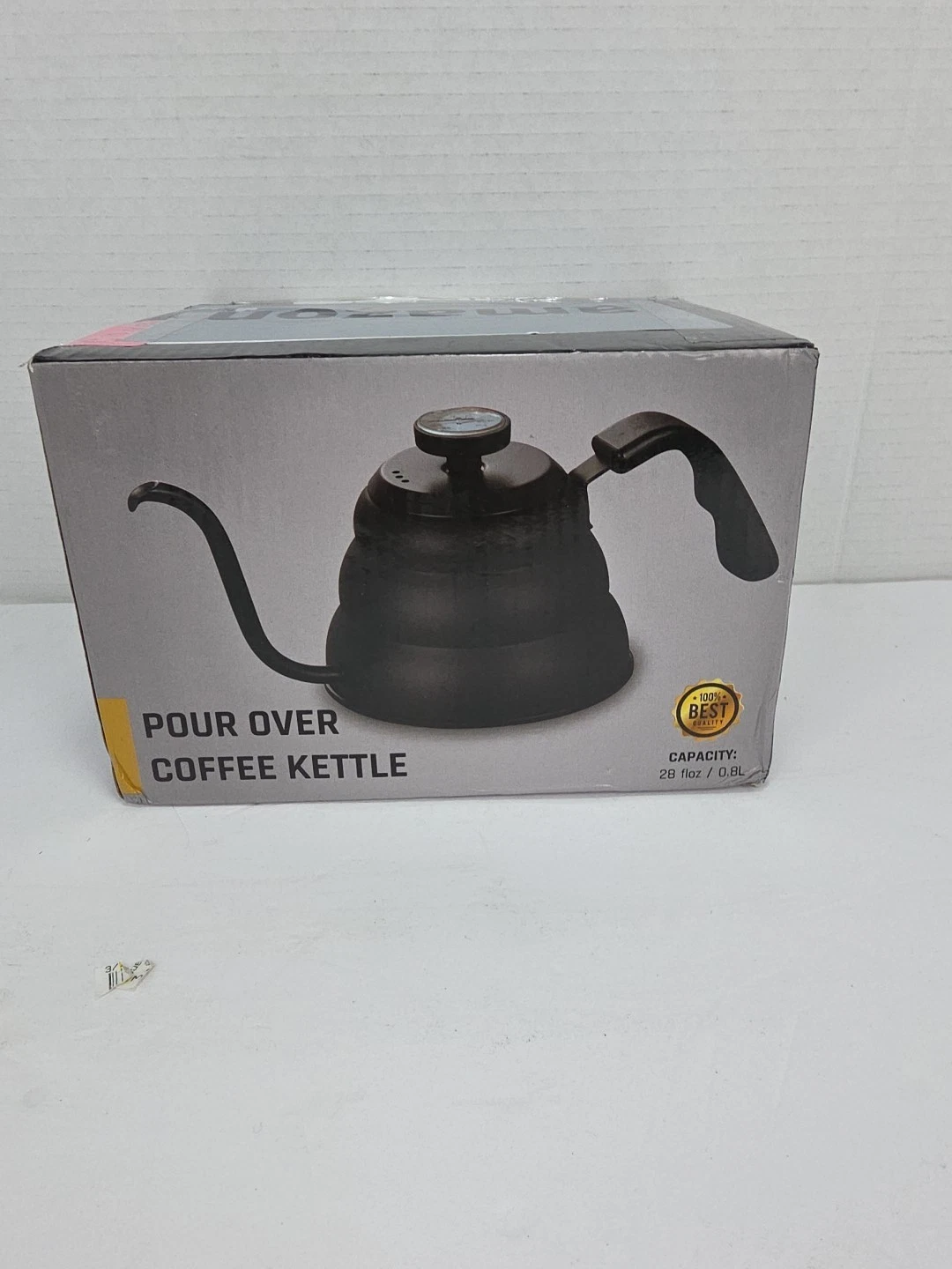 Gooseneck Coffee Kettle – 1.2L Drip Stovetop Kettle (Black)