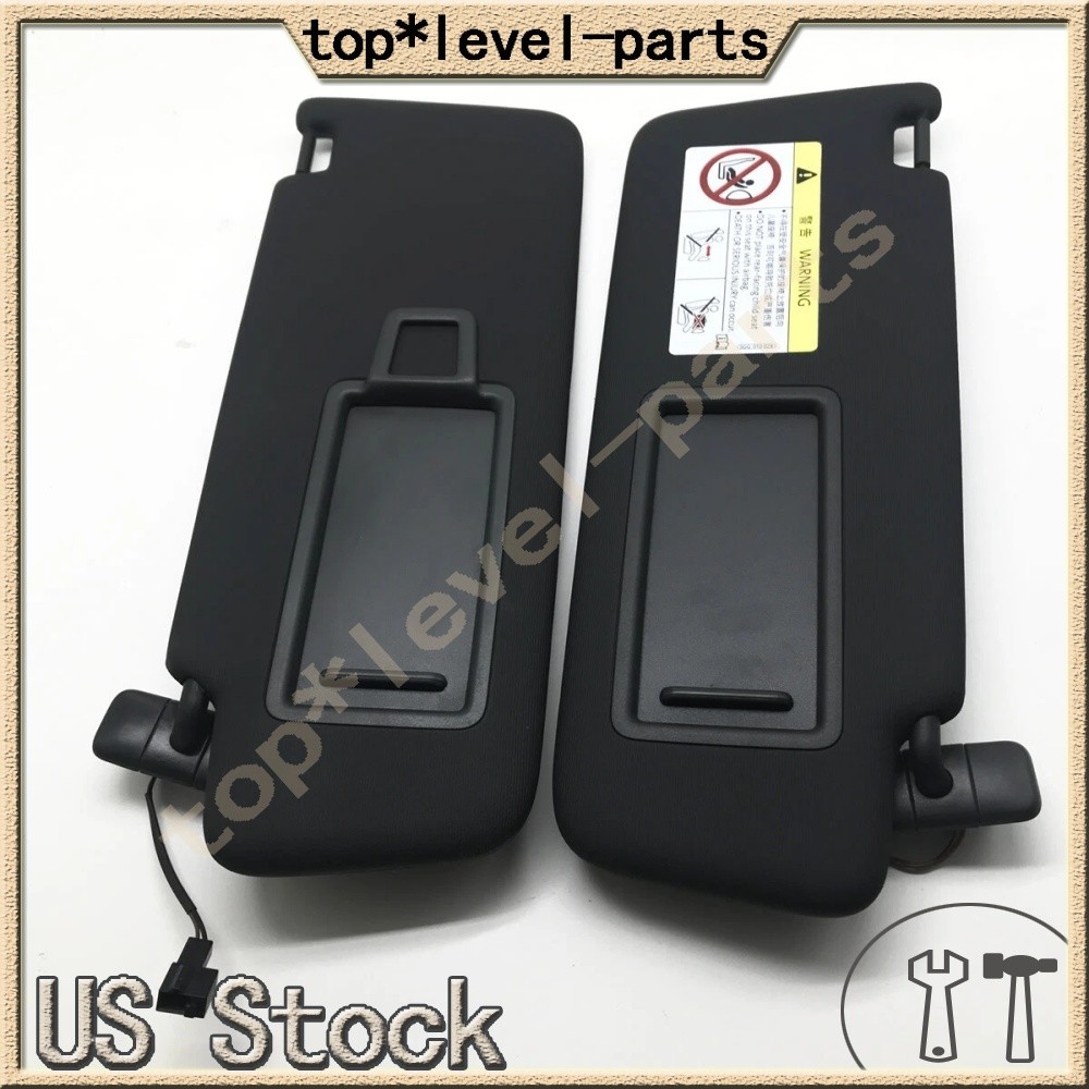 Pair Front Sun Visor Makeup Mirror Left Right Fit VW Golf 7 SportsVan Jetta MK7