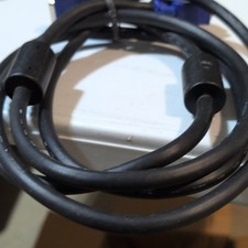 VGA/SVGA HD-15 15-Pin D-Sub Male to Male Monitor Cable Black/Blue