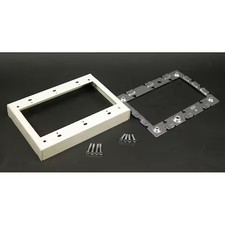 Wiremold V5751-3 Three Gang Extensn Adapter Fitting, Ivory