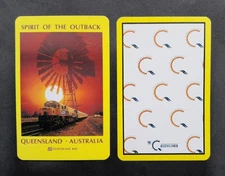 2 Vintage Swap Playing Cards - Queensland Rail - Railways Train Trains Australia