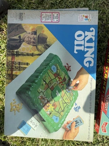 1974 KING OIL Board Game By Milton Bradley Vintage Near Complete W/ Instructions