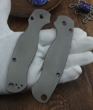 1 Pair Titanium Alloy Handle Patch Scales for Spyderco C81 Para 2 Folding