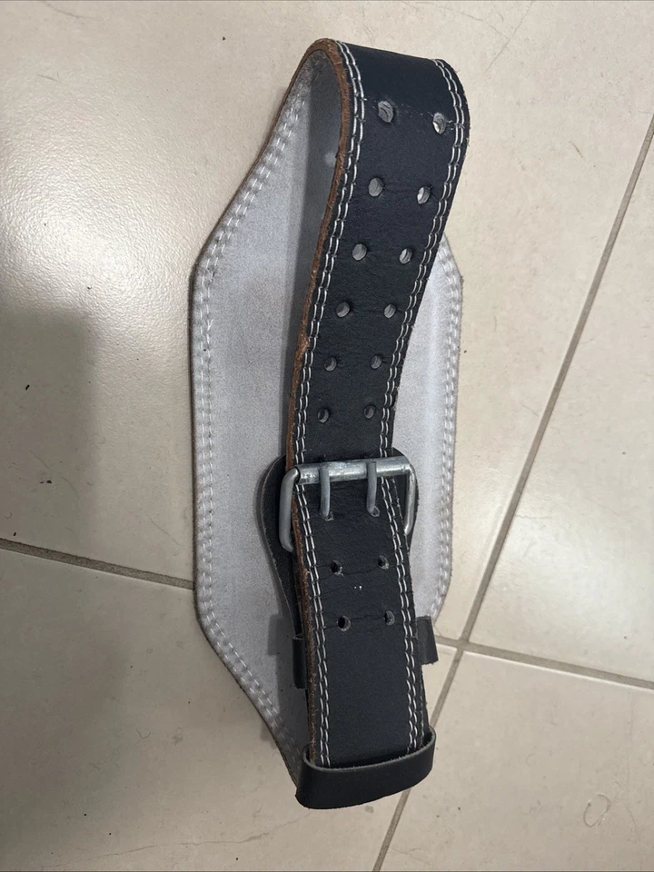 Cinturón profesional de palanca de cuero para gimnasio entrenamiento levantamiento de pesas Foto 2 de 4