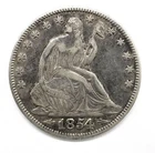 Cleaned 1854 O Liberty Seated Silver Half Dollar 50c US Coin You Grade It B2