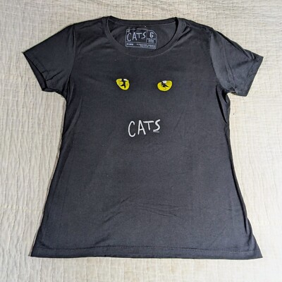 CATS BROADWAY MUSIC THEATER 2XL PLAY NEW YORK TEE T SHIRT Womens XXL Black EUC