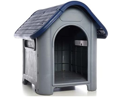 Plastic Dog House-Blue 29.13x22.44x25.98 Used