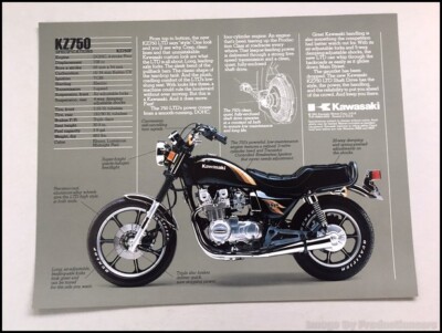 1982 1983 Kawasaki KZ750 LTD Shaft Motorcycle Bike Vintage Sales
