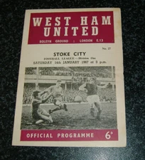 West Ham v Stoke 1966/67