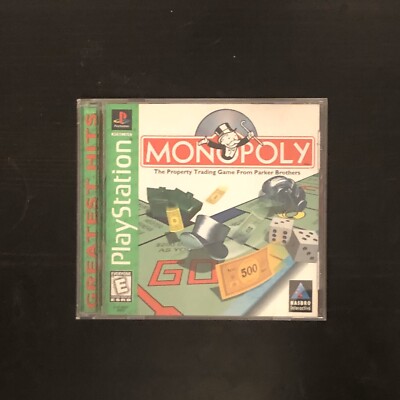 1998 Sony PlayStation 1 Monopoly PS1 COMPLETE Tested Working