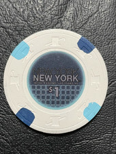  1 NEW YOUR CASINO LAS VEGAS NEVADA GAMBLING POKER CHIP CASINO CHIP TOKEN