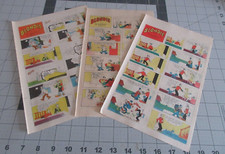 Lot of 3 BLONDIE by Young & Raymond Clipped Strips from Sunday comics 1981