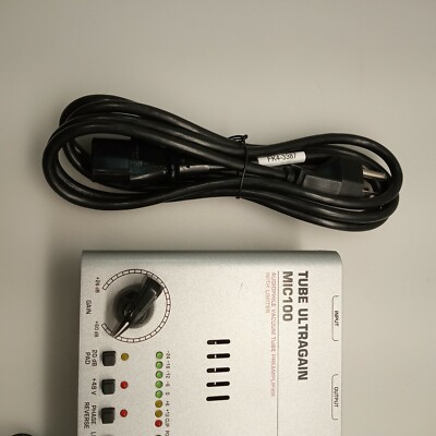 BEHRINGER MIC100 AUDIOPHILE VACUUM TUBE ULTRAGAIN MICROPHONE