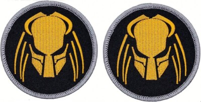 Predator Alien Movie Arnold Embroidered Patch || 2PC iron on or sew 3 ...