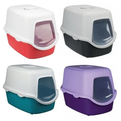 Kapuzenstreuschale Trixie Vico Katze leicht zu reinigen hygienisch mit Kätzchen Türklappe NEU