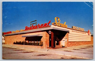 #ad Mack Eplen#x27;s Restaurant Abilene Texas TX Roadside Diner Chrome 1962 Postcard $4.46