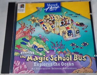 The Magic School Bus Explores The Ocean PC CD-ROM Microsoft 1996 Win 95/3.1 Ex