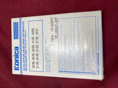 GENUINE KONICA BLACK DEVELOPER NET WT. 0.75Kg #151602Y7 947-377 NOS (00)