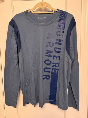 BRAND NEW WOMEN'S UNDER ARMOUR HEAT GEAR LONG SLEEVE XL SHIRT TOP BLUE
