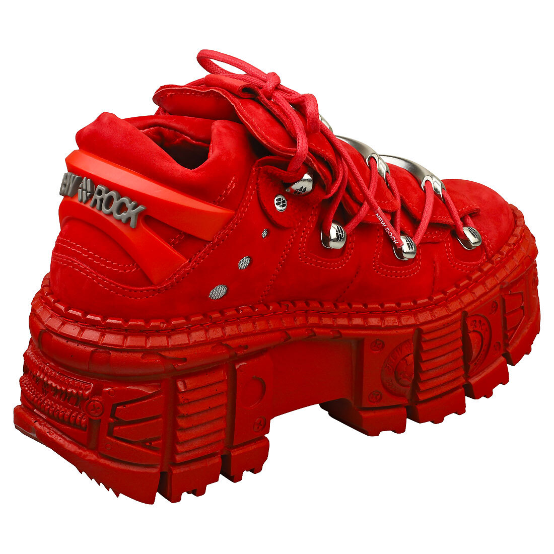 New Rock M-106wall-c13 Unisex Ankle Boots in Red - 8.5 US | eBay