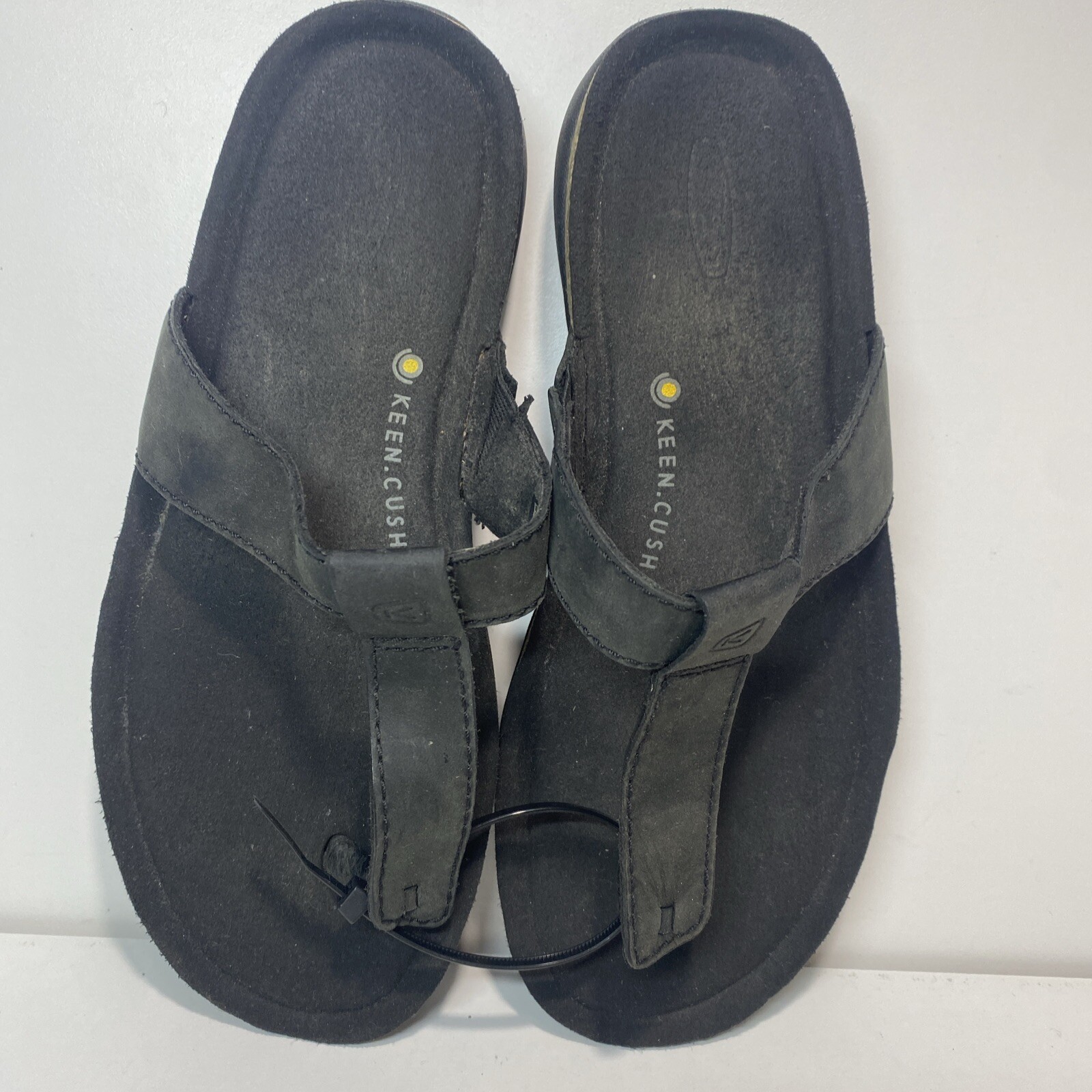 Sandali KEEN Cush Dauntless donna neri in pelle comodi tanga EU 36 US 6