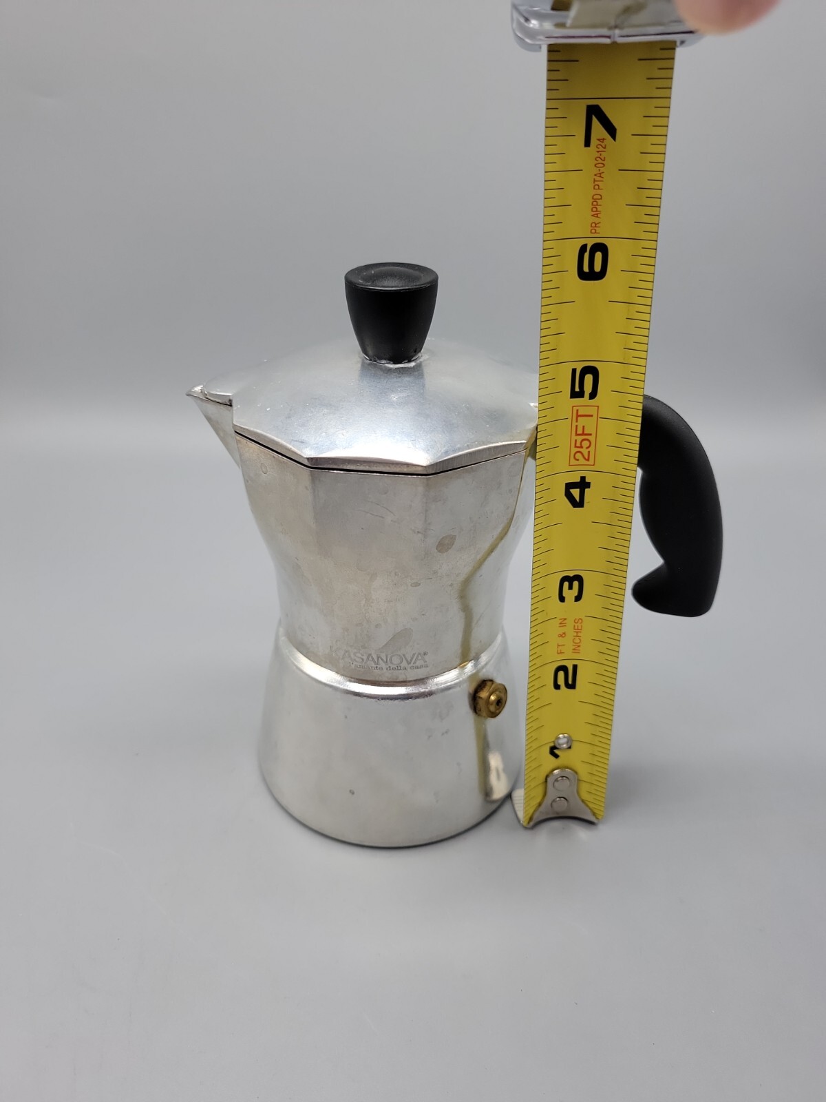 Kasanova Small  Aluminum 1-Cup Stove Top  Espresso Coffee Maker Made In Turkey 