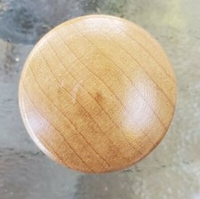 Lot of 25 Round Wood Mushroom Knobs for Cabinets Drawers Doors Wooden Pulls New.