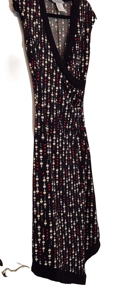 Vestido Vintage La Belle Y2K Pequeño Retro Imitación Envoltura Asimétrico Sin Mangas Elástico Foto 3 de 4