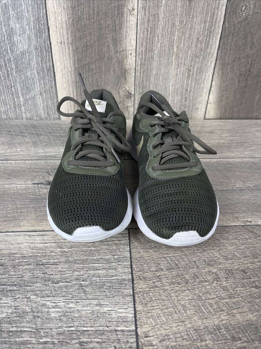 mens nike tanjun olive green