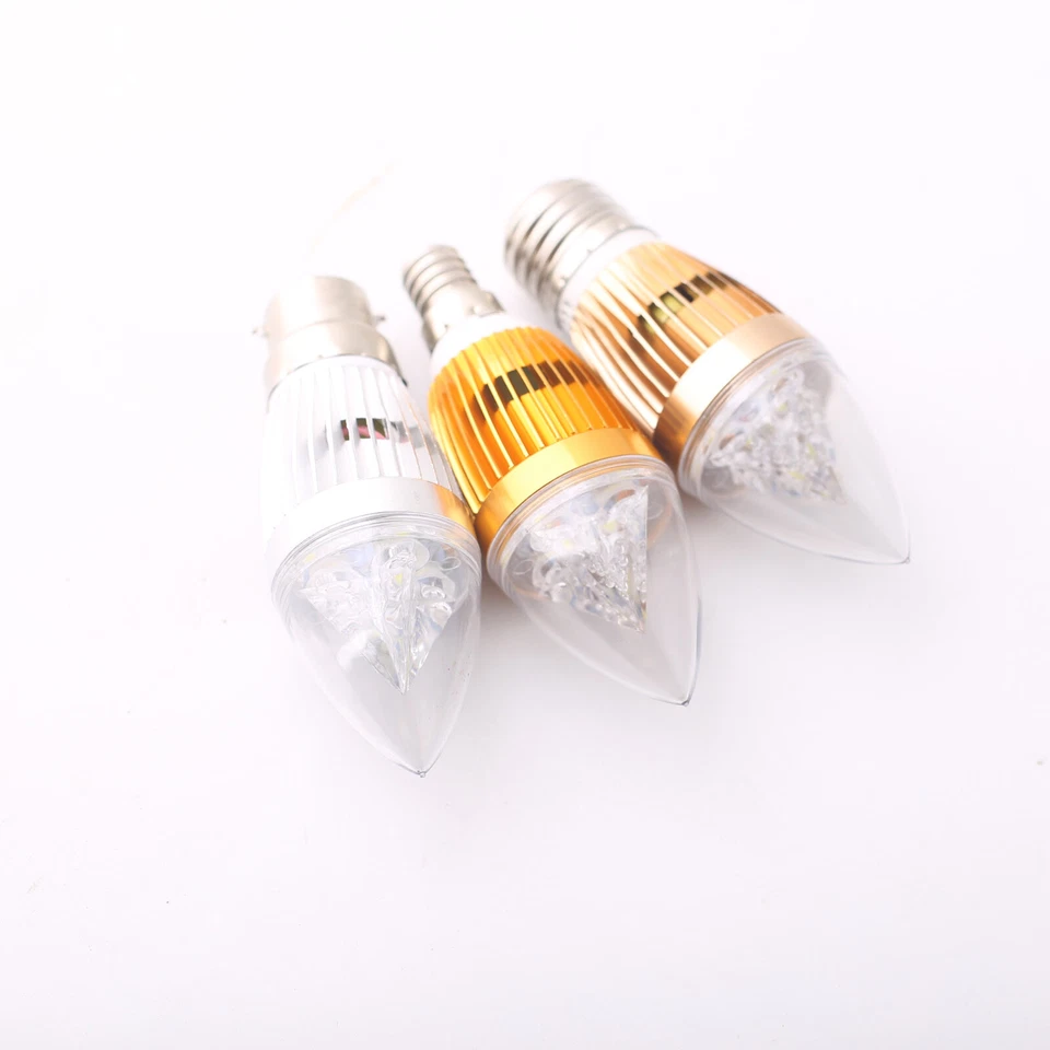 B22 E27 E12 E14 B15 Dimmable LED Candle Bulb Diamond Core Lights Lamp 6W 8W 10W - Image 3 of 4