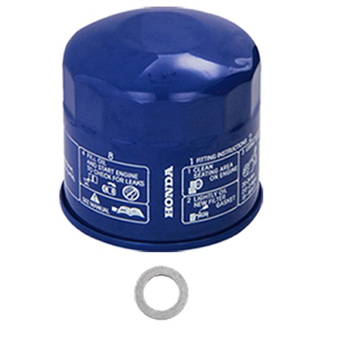 Genuine OEM 1 Engine Oil Filters and 1 Drain Plug Gaskets KIT For Honda