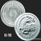 2022 BULL 1 oz .999 Fine Silver Round BU in CAPSULE