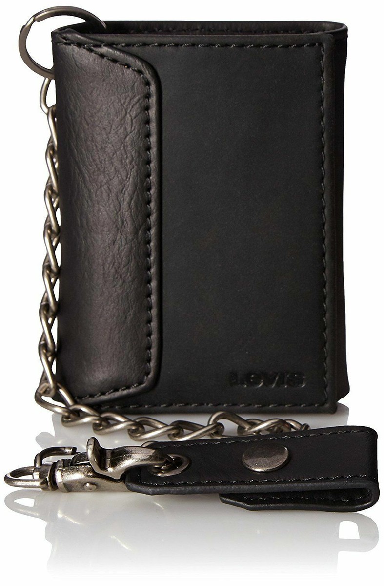 LEVI’S VINTAGE CLOTHING CHAIN WALLET Levi's Men's Trifold Wallet-Sleek and Slim Includes Id