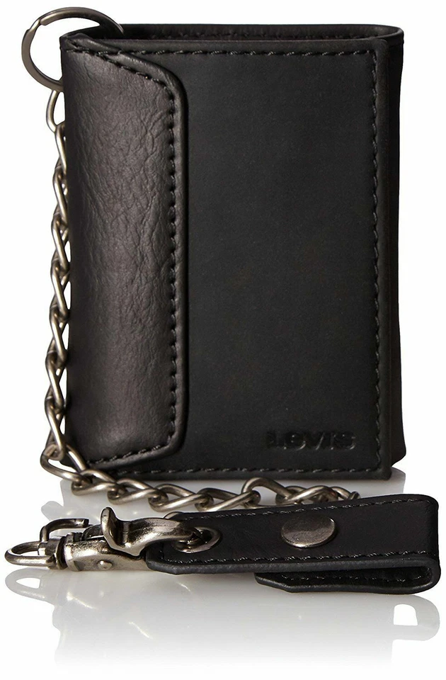 Cartera triple de cadena de identificación de tarjeta de crédito con bloqueo RFID para hombre Levi's Foto 2 de 4