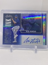 2022 Absolute Iconic Ink Alek Manoah Auto Blue Refractor 18/75 Blue Jays (B740)