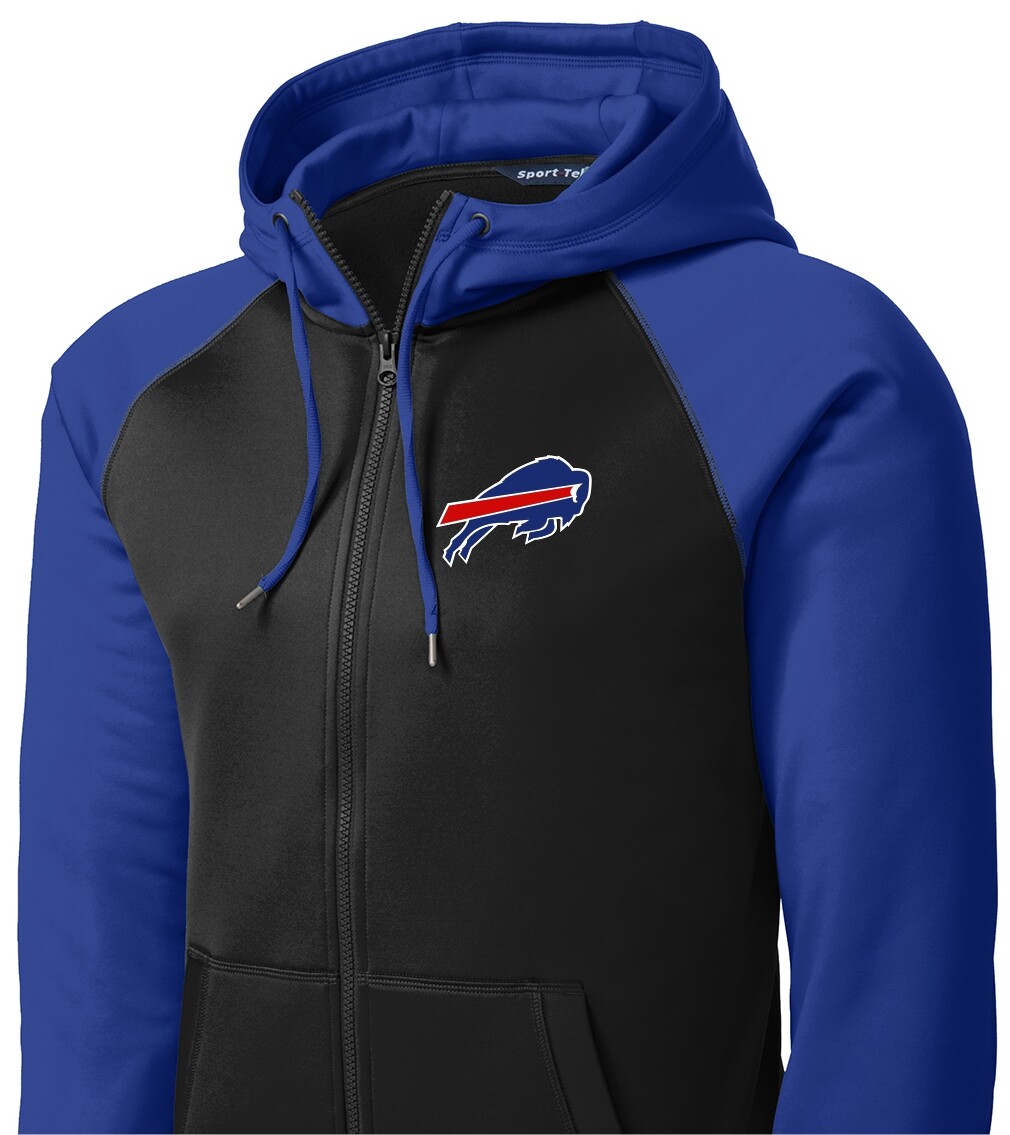 New Bills Full Zip Jacket Blue Hoodie 
