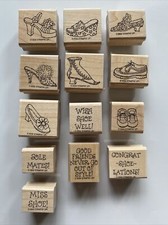 Stampin' Up STEPPIN' STYLE 2002 Rubber Stamp Set of 13
