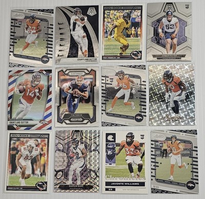 Denver Broncos Lot #2- 12 Cards & base. Rookies Parallel Inserts 