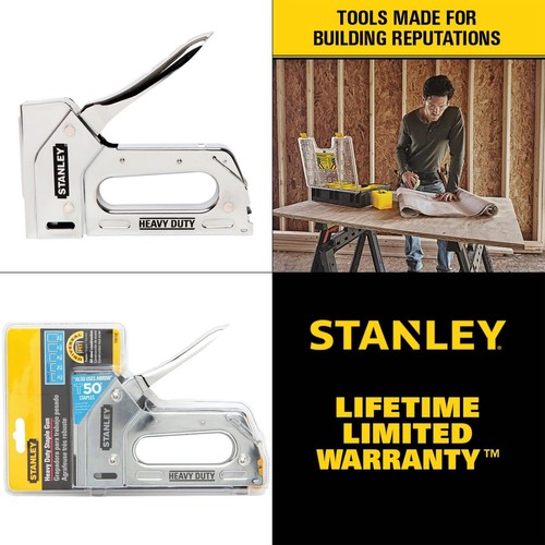 Heavy Duty Steel Staple Gun Stanley Staples eBay