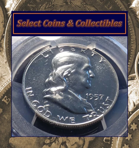 1957 Proof Franklin Half Dollar 50C PCGS PR66 Beautiful BU Searing GEM! #1817