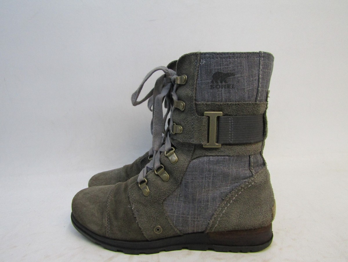 Sorel Gray and Black Lace-Up Boots size 9 Amazon.com | Sorel Blake™ Lace Black 1 9 B (M) | Ankle & Bootie main image 2