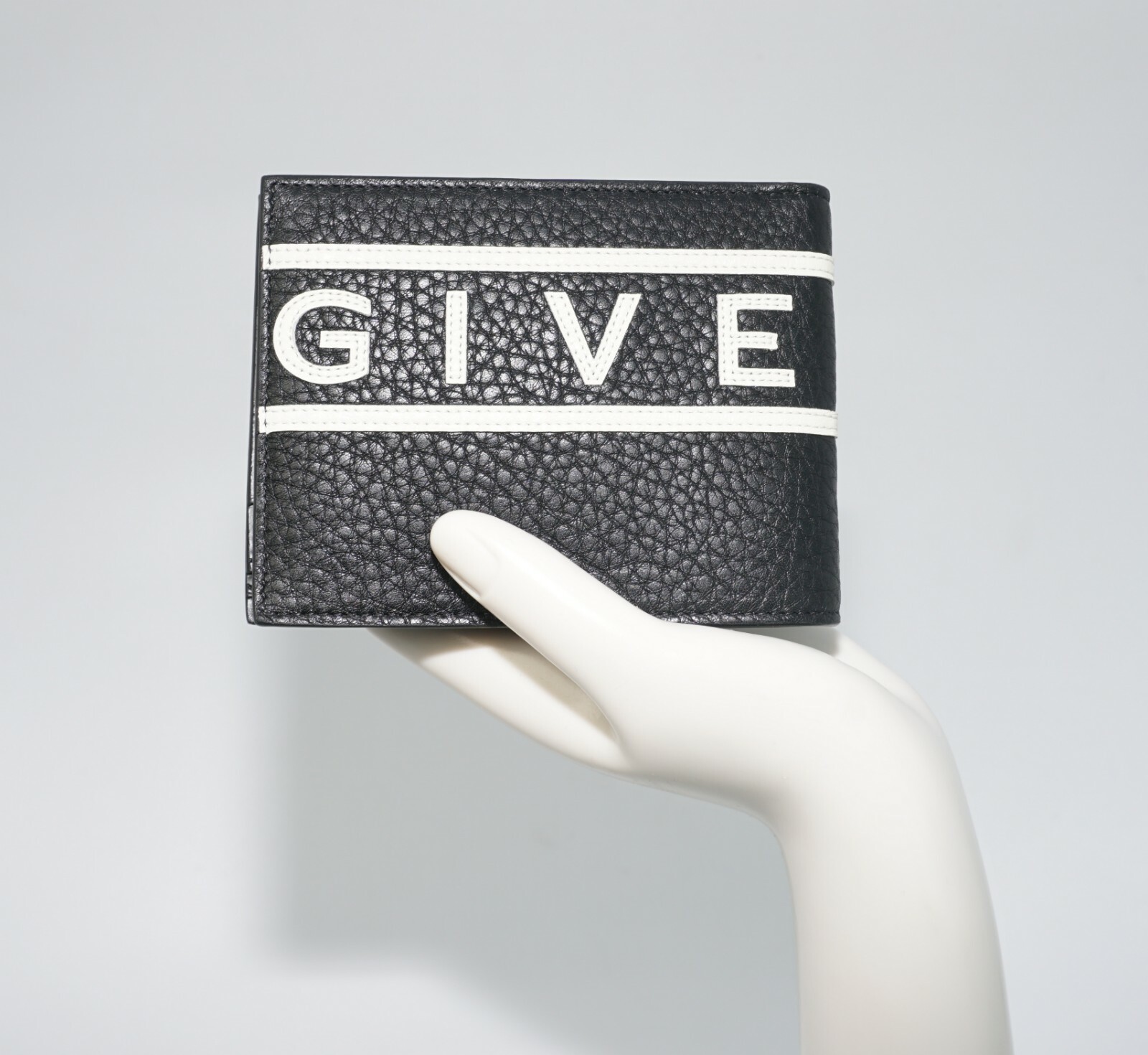 Givenchy Men's Reverse Logo Leather Billfold Wallet, Black/White, MSRP $595 image 10