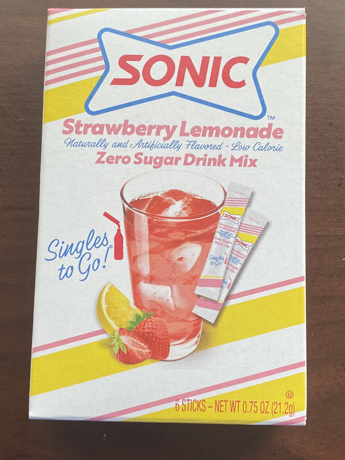 Sonic Strawberry Lemonade Packets Zero Sugar Drink Mix 72392306244 eBay