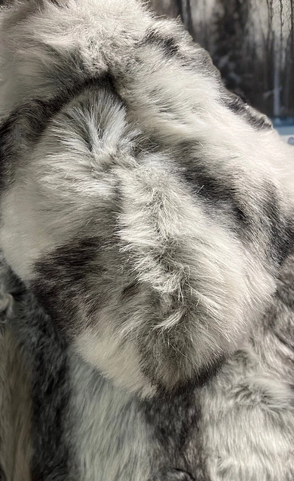 Abrigo con capucha Roaman's gris con bolsillos de piel sintética manga larga talla 14/16 Foto 3 de 4