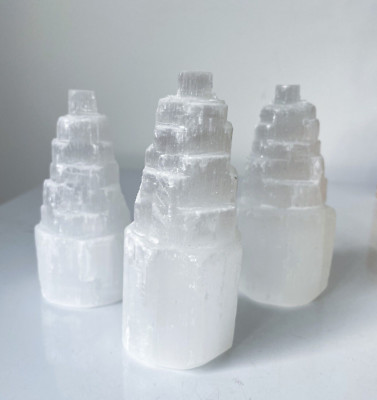 Selenite Crystal Tower 10cm SN042 x 1