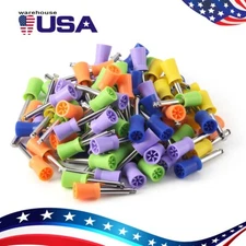 Dental Rubber Prophy Cup Tooth Teeth Polish Polishing Cups Latch Type 100pc/Pack