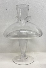 ALZATA CENTROTAVOLA DESIGN VETRO COPPA DRIADE KOSMO ANNI 80 ART GLASS VINTAGE
